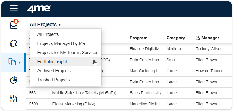 Portfolio insight view
