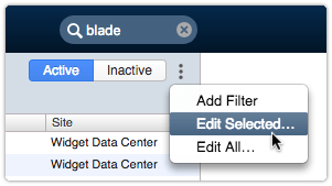 Edit the selected CIs