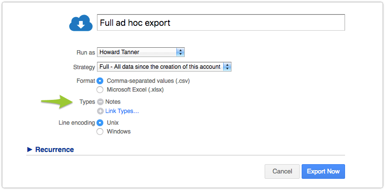 Export all Notes