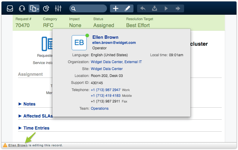 Person preview opened from collision detection warning