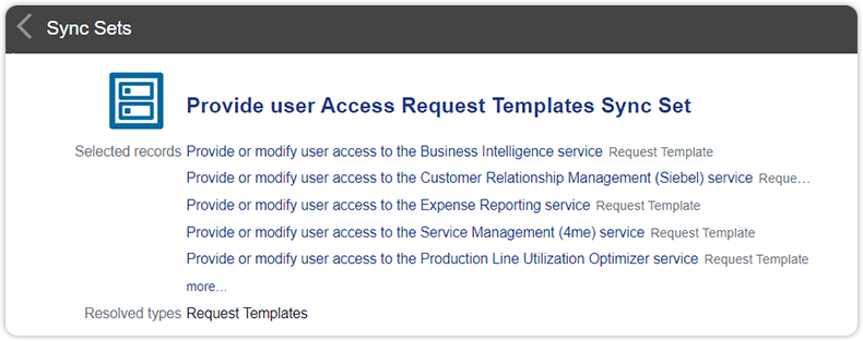 Sync set selected records