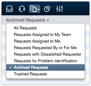 Archived and trashed views
