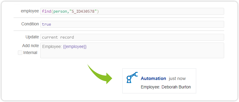 Support ID automation rule
