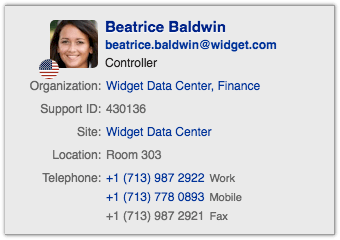 Person preview with Support ID