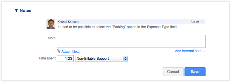 Time spent field with Effort class field