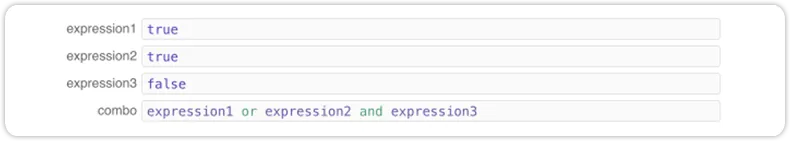 Automation rule boolean operators