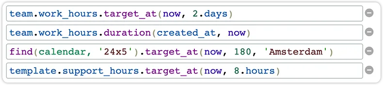 Automation calendar examples