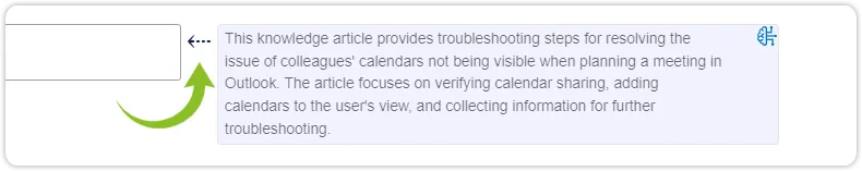 Accept AI KA suggestion
