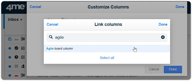 Custom column agile board