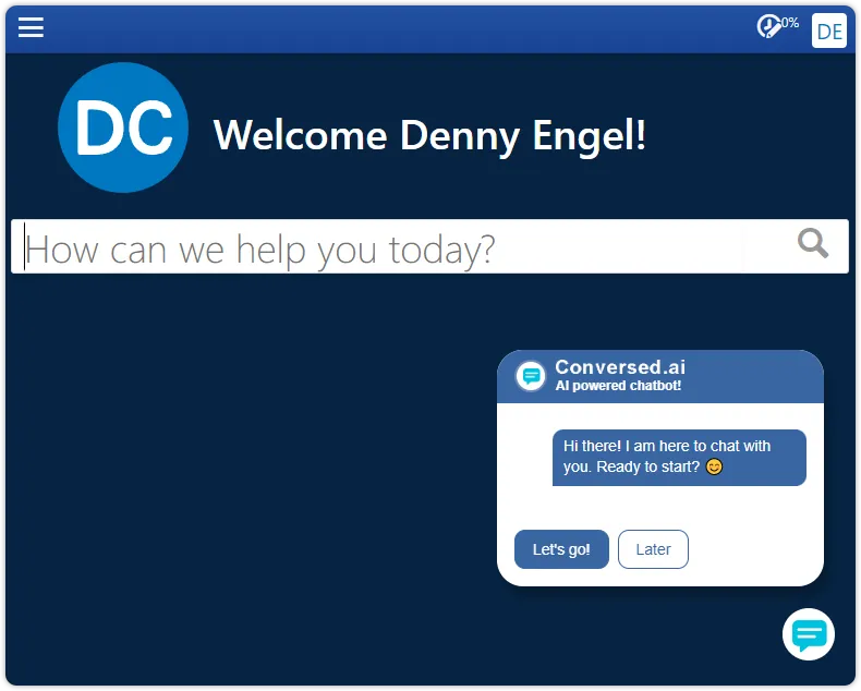 Conversed ai self-service