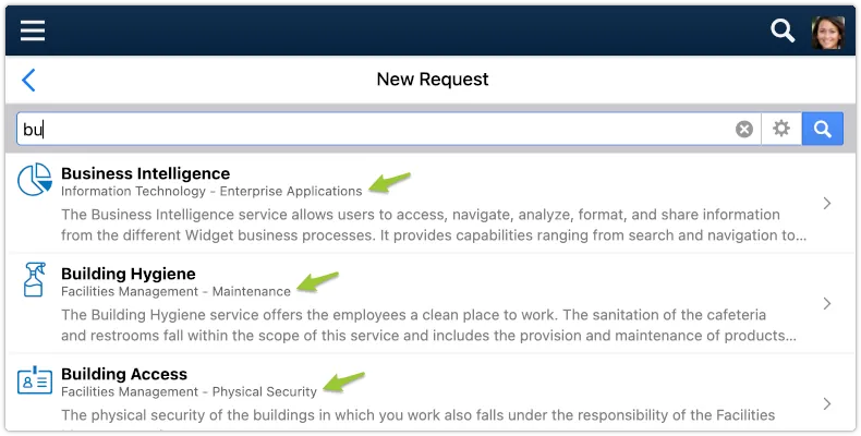 A screenshot of a web page with a link to a new request