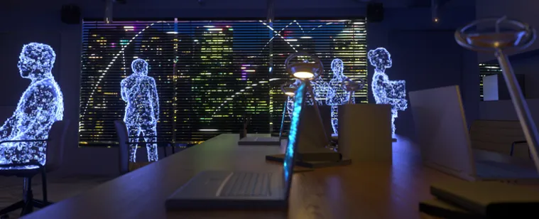 A laptop computer sitting on top of a wooden table