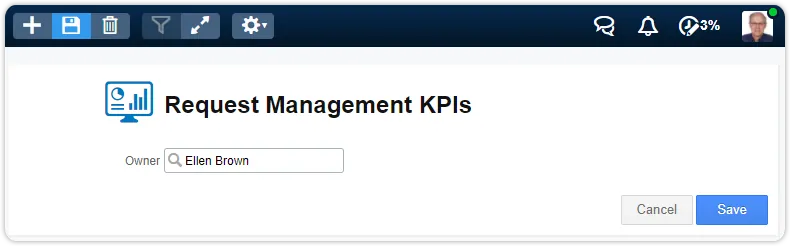Change owner dashboard