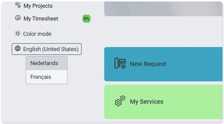 Language selector