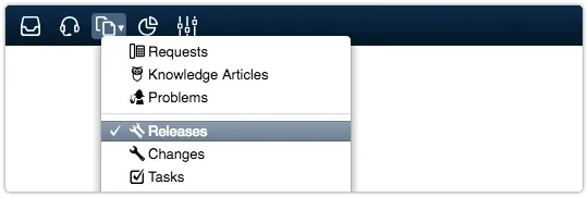 Releases option of the ITRP Records console