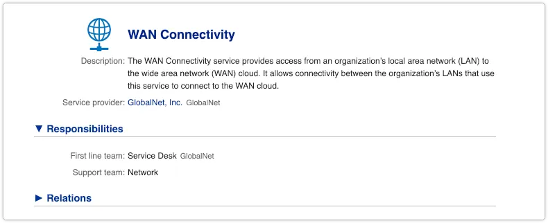 Service record without responsible people