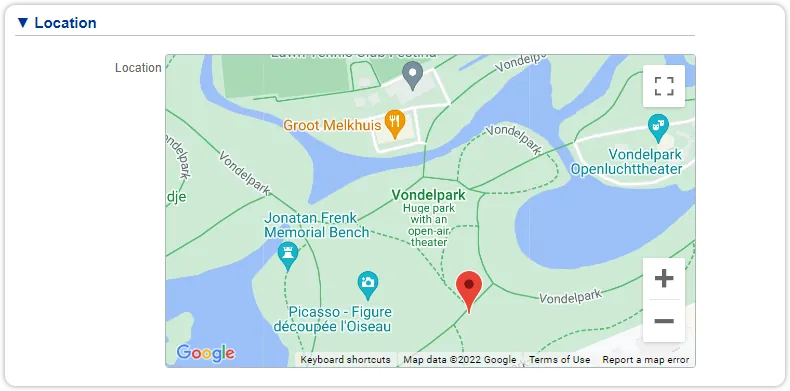 Google maps ui extension