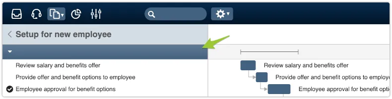 Change template with empty phase