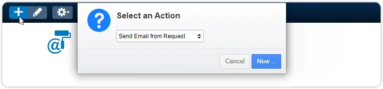 Email template send email from request