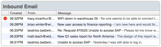Inbound Email with an error