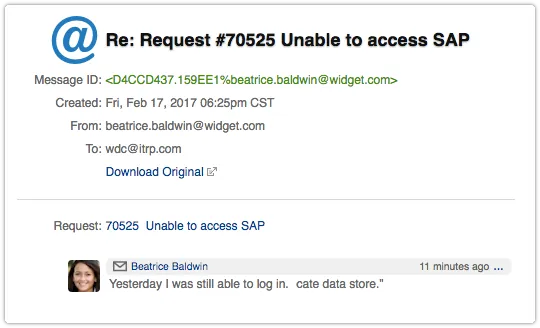 Successfully processed inbound email