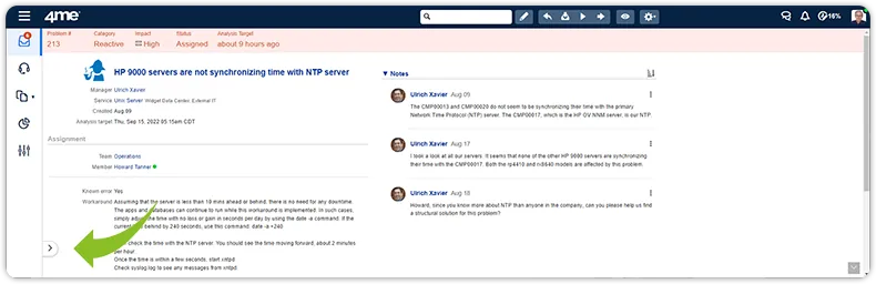 Collapsed view inbox