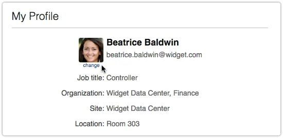 Upload a picture in self service