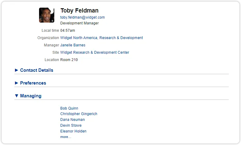 Person record managing