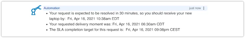 Note field with date-times specified in different time zones