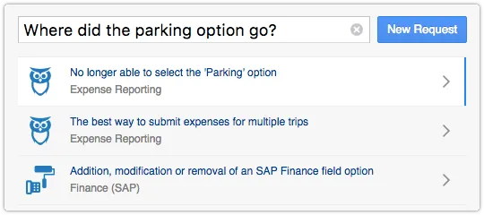 Search knowledge in 4me Service Desk console