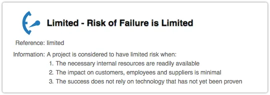 4me Project Risk Level