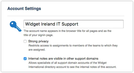 Internal notes are-visible in other support domains