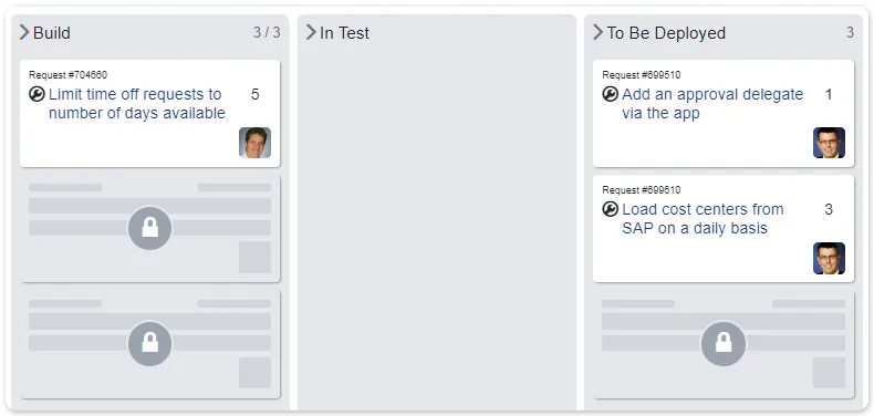 Agile board self service