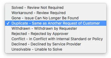Request Completion Reasons