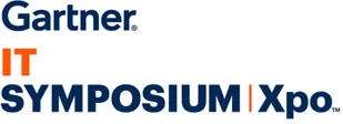 Two logos for gartner, it, and symposum xppo