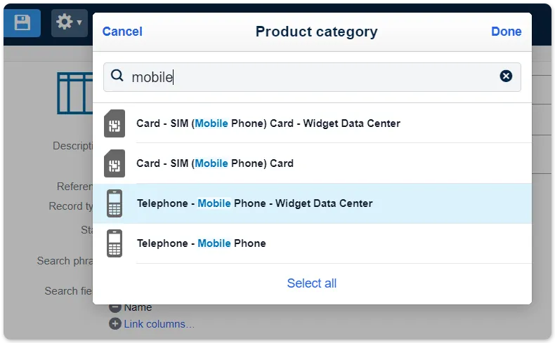 Custom view CIs shared