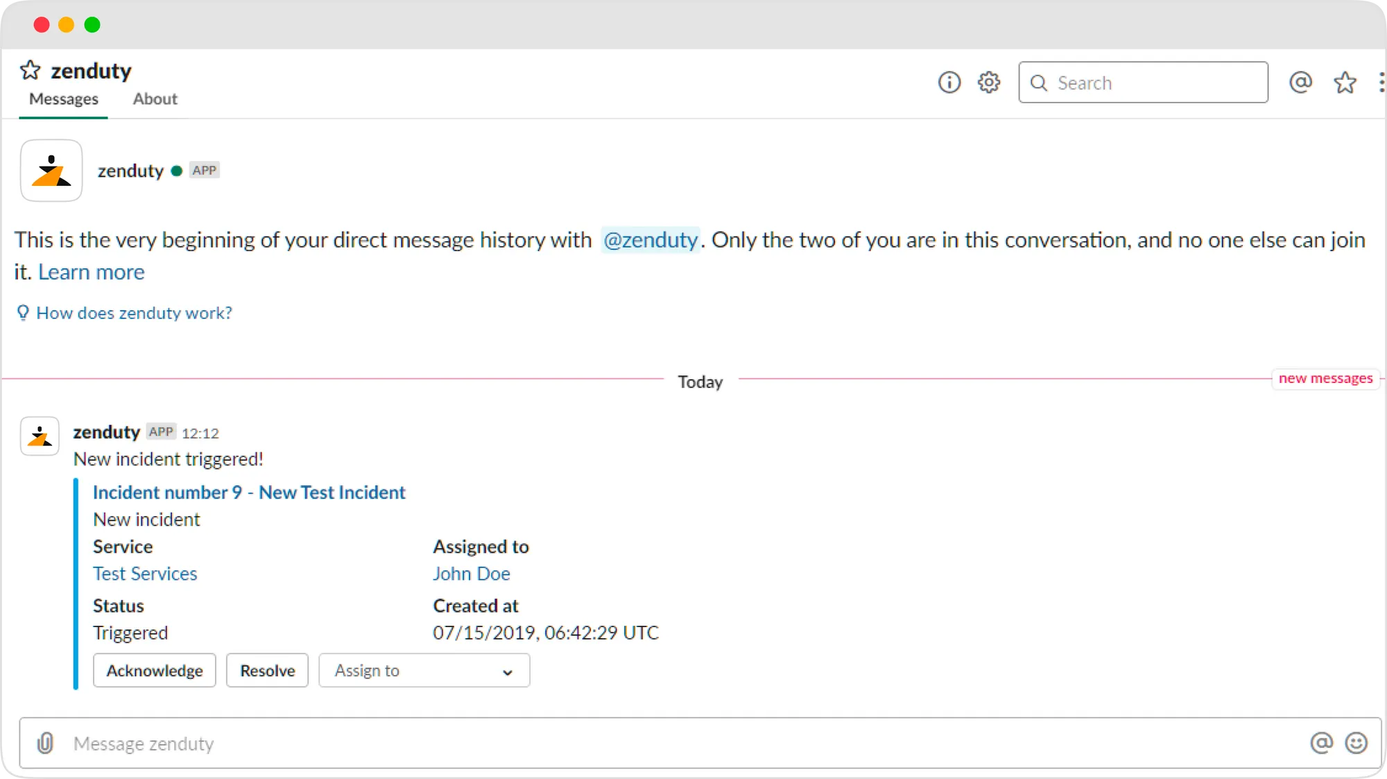 Slack notifications through Xurrent IMR