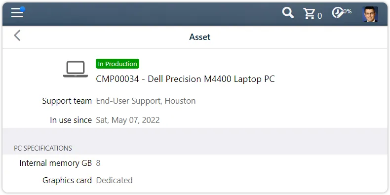 UI extensions self service