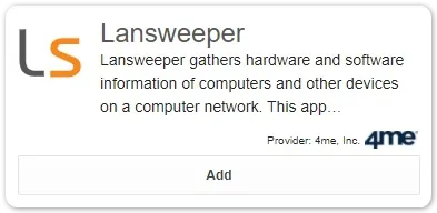 Lansweeper in app store