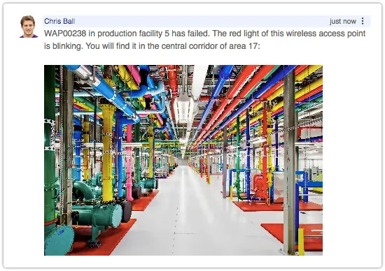Note with large image