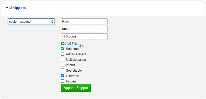 Ui extension custom collection dependency filter