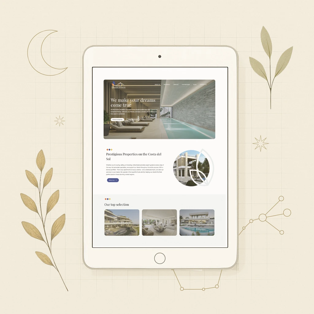 Creative branding concept displayed on tablet with handwritten sketch and visual notes