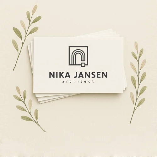 Elegant business card design with minimalist typography – refined and professional print branding