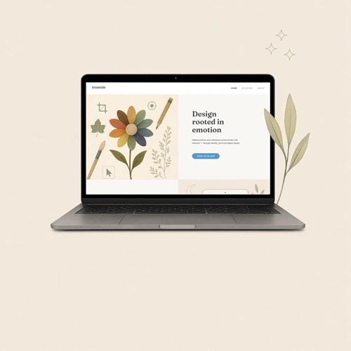 Modern laptop displaying a clean and intuitive website layout – example of user-centered web design