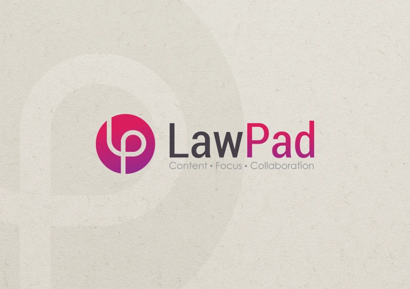 Playful and elegant logo for Law Pad, a brand focused on modern home comfort and design-forward living.