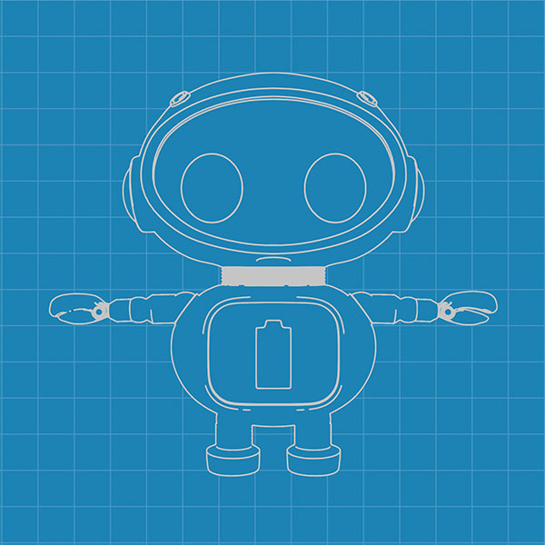 Blueprint of ELI the robot