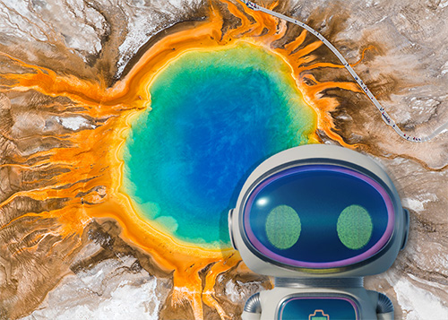 A screenshot of the telescope feature of the Adventures with ELI app