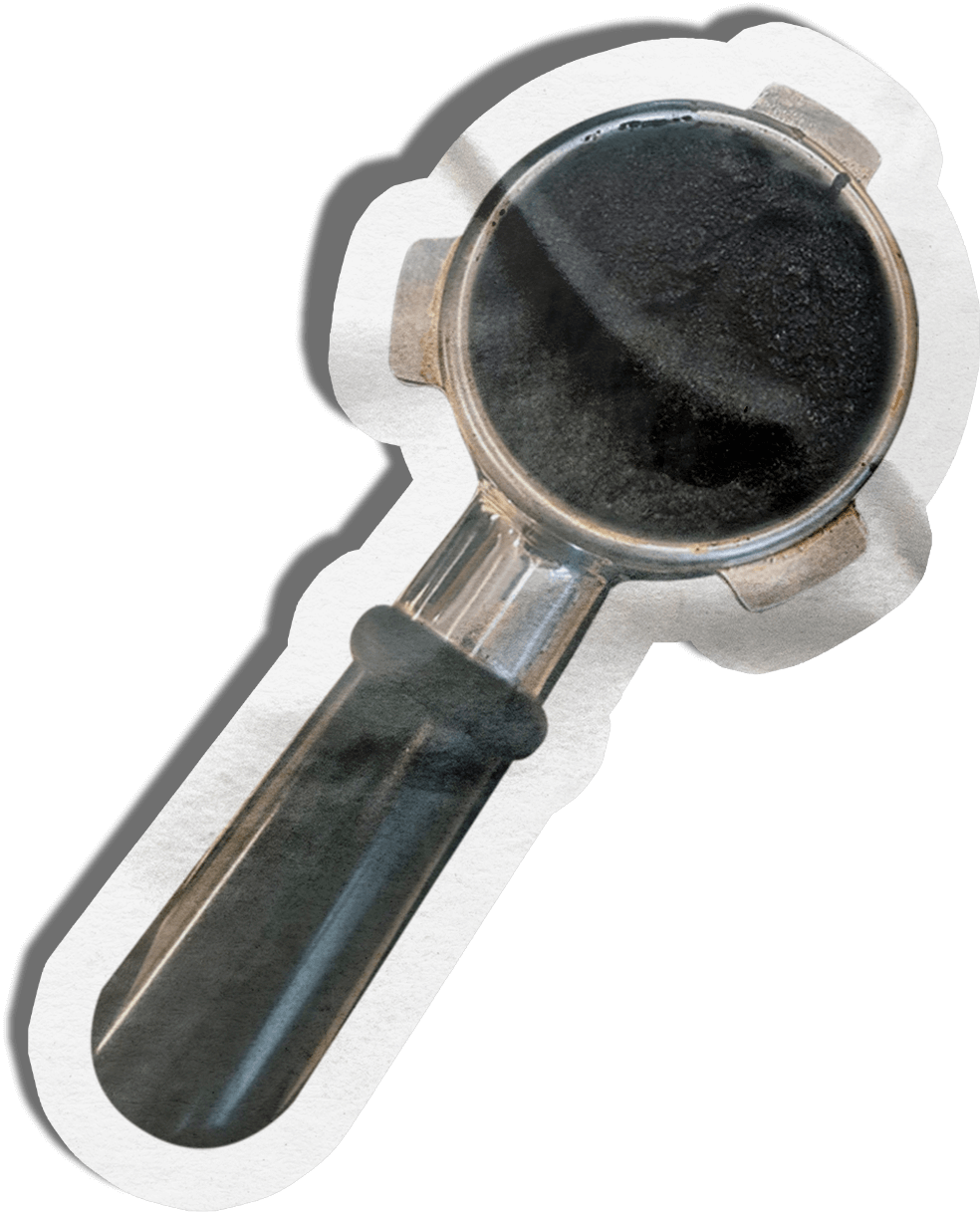 Picture of a coffee machine portafilter