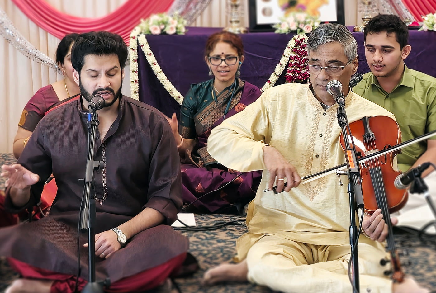 Puja at Radha Krishna Temple