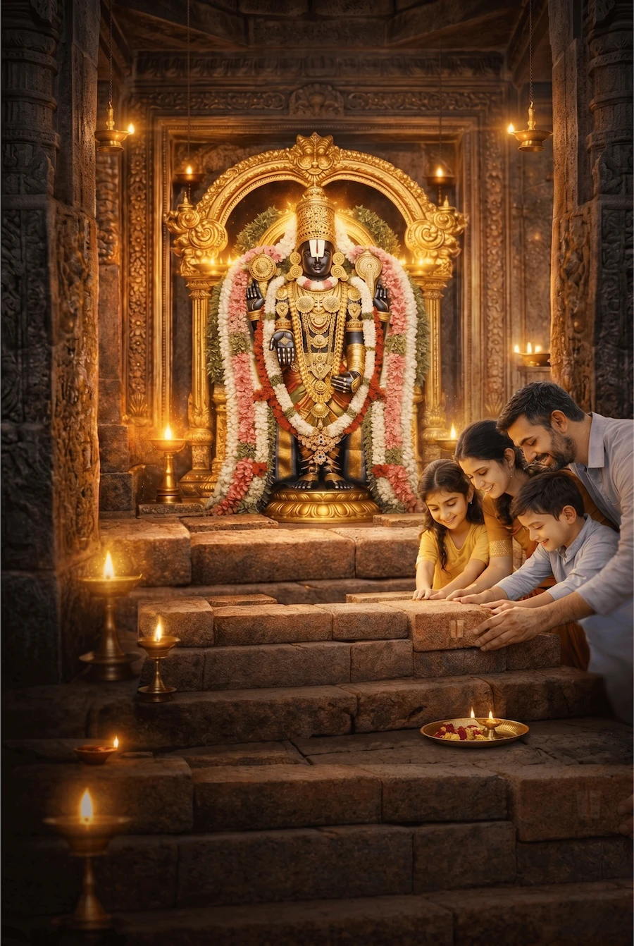 Garbha Griham Brick Seva